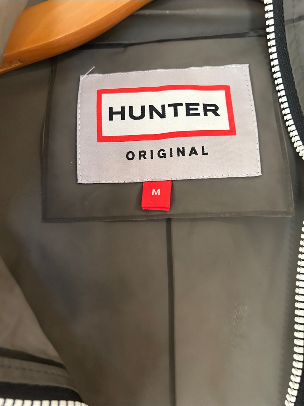 Hunter Women's 
 Olive Raincoat with Hood - Picture 2 of 11